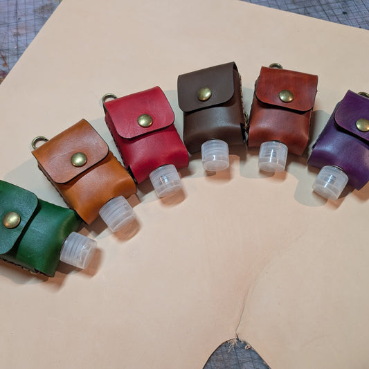 Handcrafted Leather Hand Sanitizer Pouch