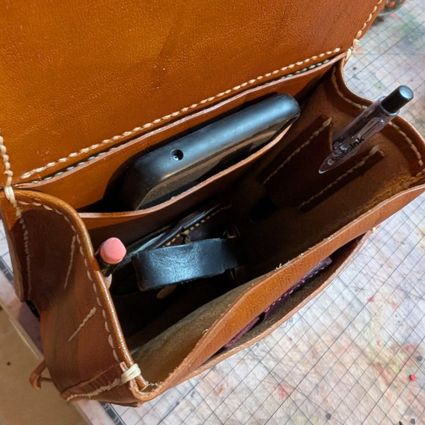 Handcrafted Leather Carry-All Hip Pouch
