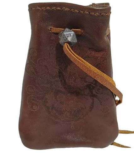 Roleplaying Dice Pouch Designed for Roleplay Gamers, these Dice Pouches can hold up to 2 or 3 sets of your favorite polyhedran dice. Right now, we have just a few designs, but we will be adding more if there's enough interest