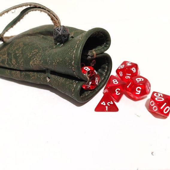 Roleplaying Dice Pouch  Designed for Roleplay Gamers, these Dice Pouches can hold up to 2 or 3 sets of your favorite polyhedran dice.  Right now, we have just a few designs, but we will be adding more if there's enough interest.